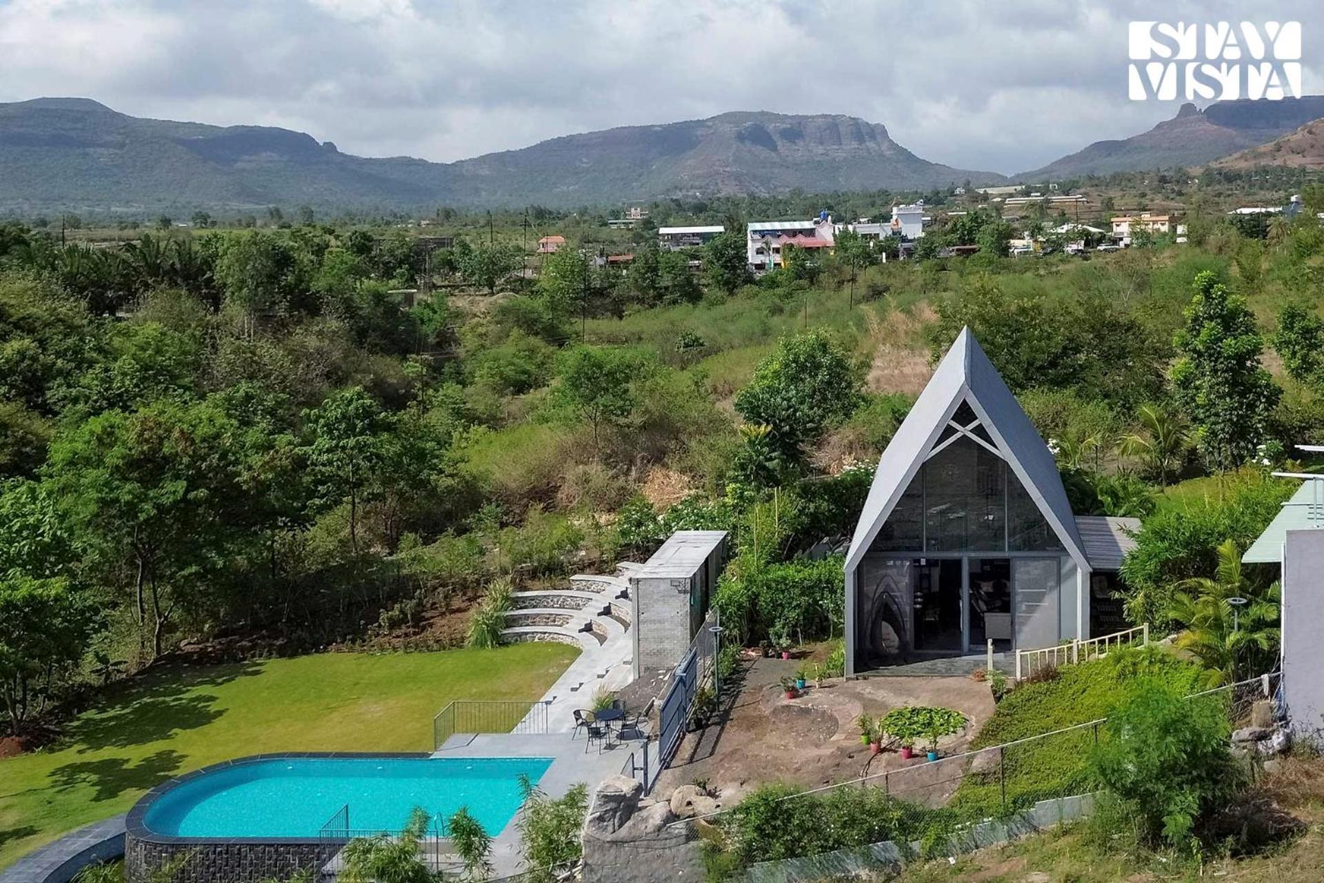 Stayvista'S Celeste Villa - Hill-View Retreat With Infinity Pool Nashik Exterior photo